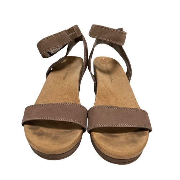 Lucky Brand Sandals Women’s Size 8M Brown Leather Kanoa Wedge Sandals - Picture 6 of 11